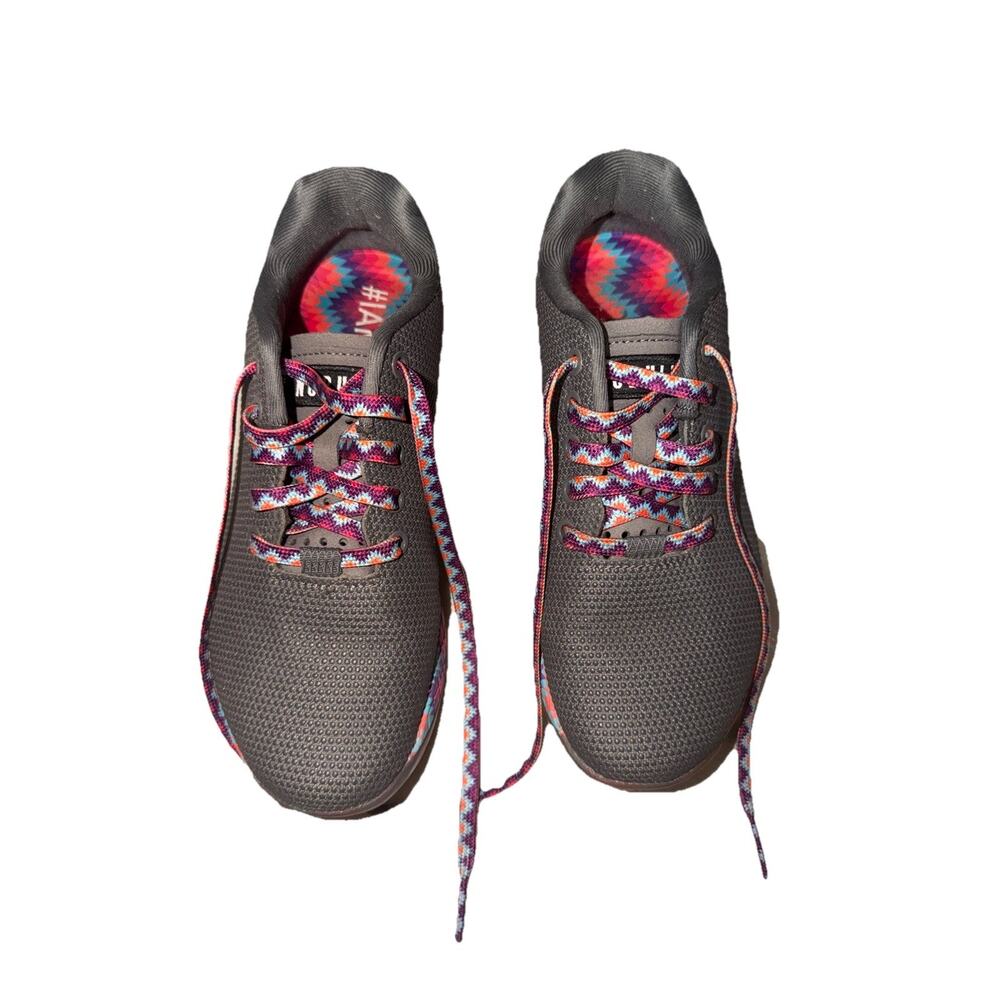 NOBULL Outwork Gray Aztec Multicolor Print Knit Training Shoe Unisex W7.5 M6 SRC - Picture 2 of 5